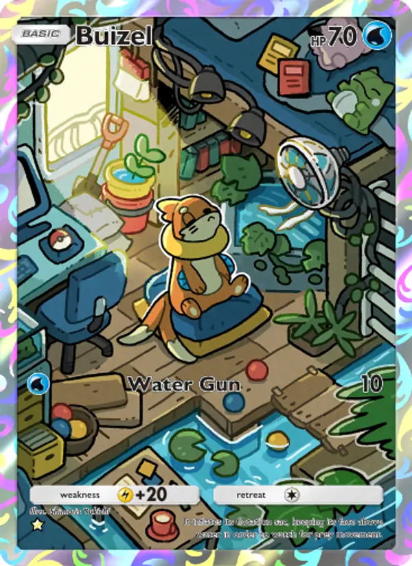 Buizel - Shining Revelry Pokemon Card