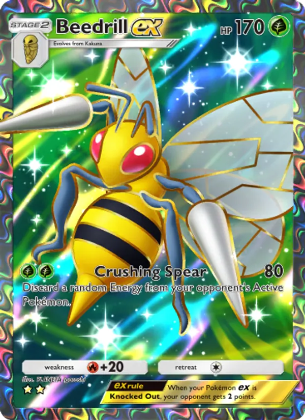 Beedrill ex - Shining Revelry Pokemon Card