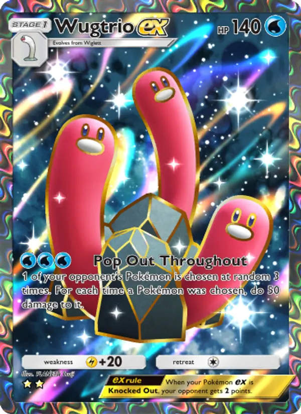 Wugtrio ex - Shining Revelry Pokemon Card
