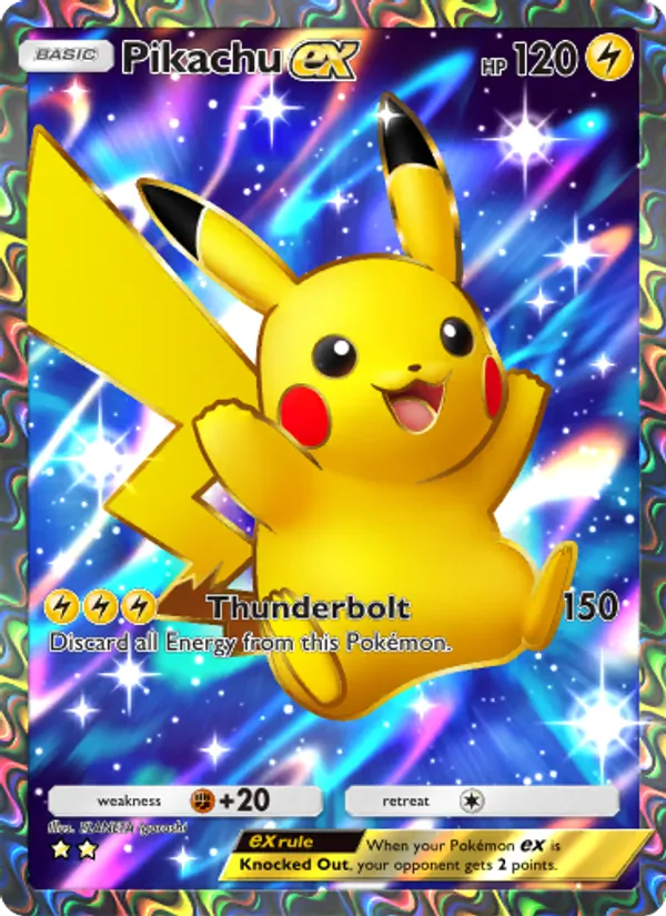 Pikachu ex - Shining Revelry Pokemon Card