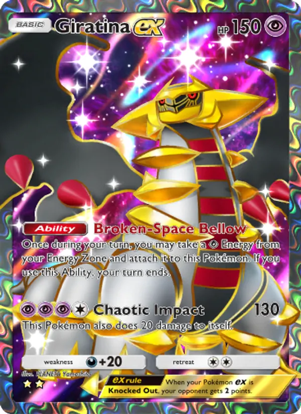 Giratina ex - Shining Revelry Pokemon Card