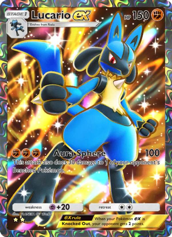 Lucario ex - Shining Revelry Pokemon Card