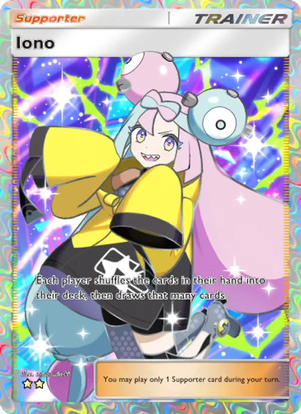Iono - Shining Revelry Pokemon Card