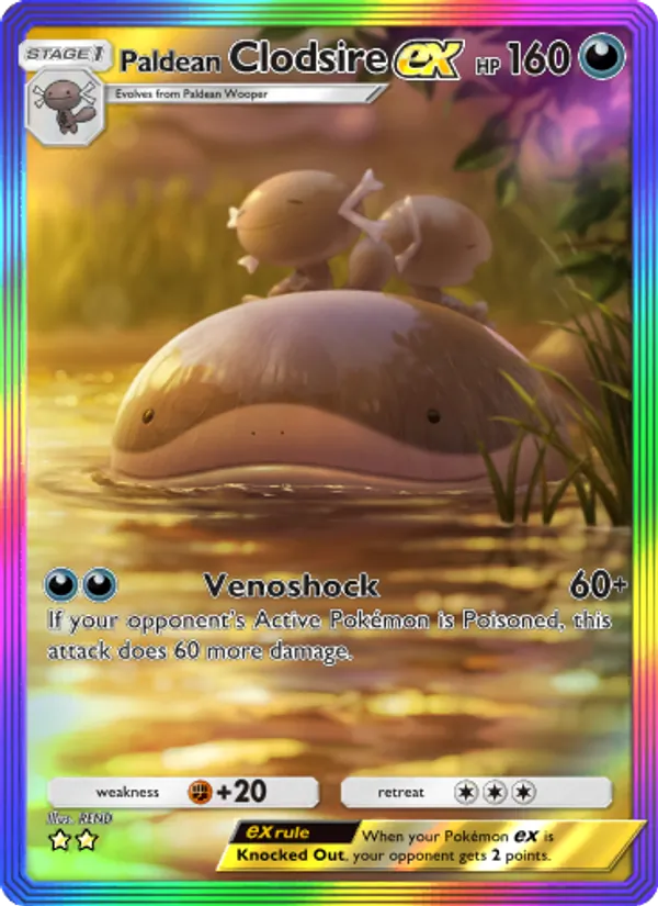 Paldean Clodsire ex - Shining Revelry Pokemon Card