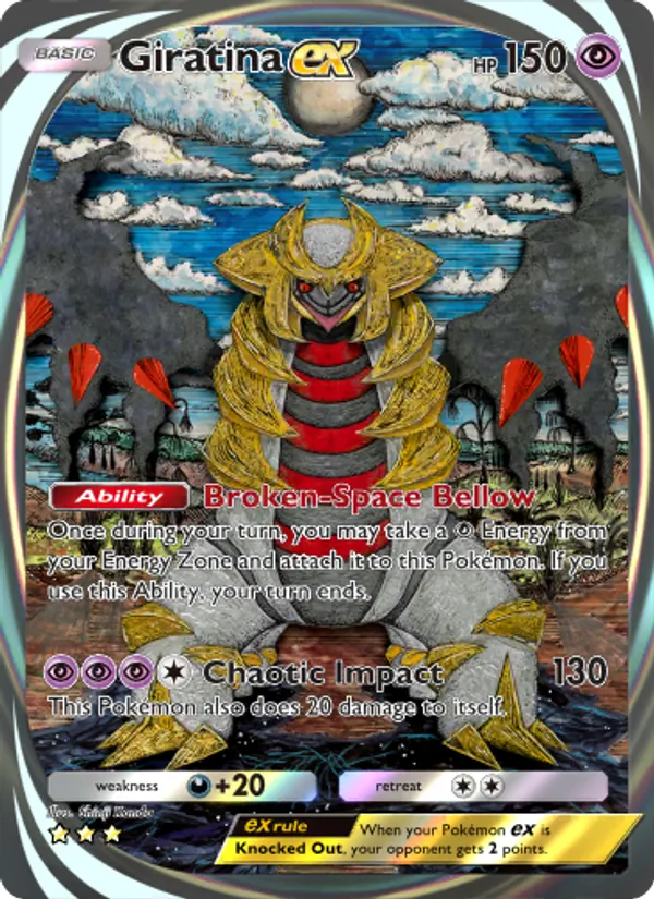 Giratina ex - Shining Revelry Pokemon Card