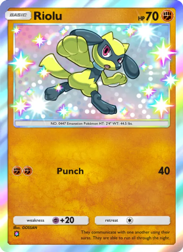 Riolu - Shining Revelry Pokemon Card