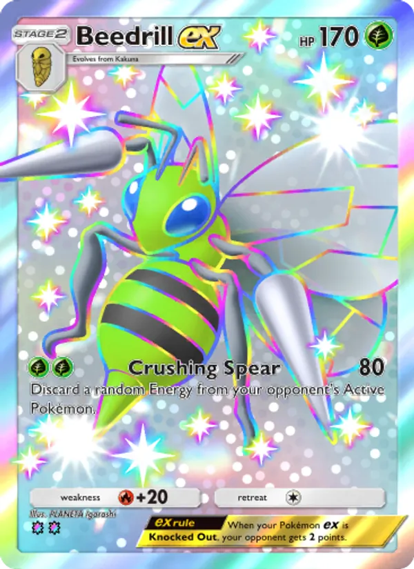 Beedrill ex - Shining Revelry Pokemon Card