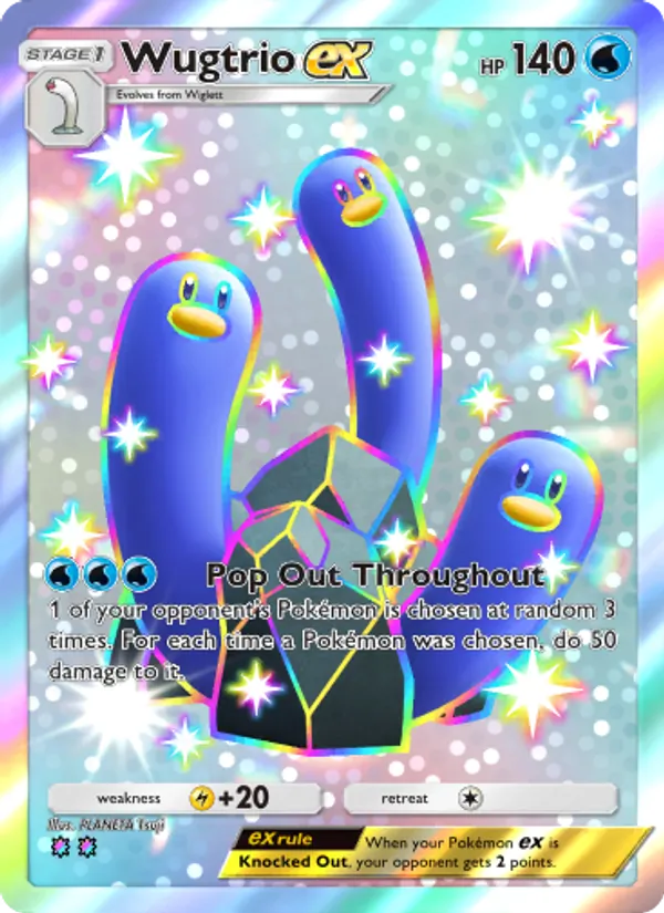 Wugtrio ex - Shining Revelry Pokemon Card