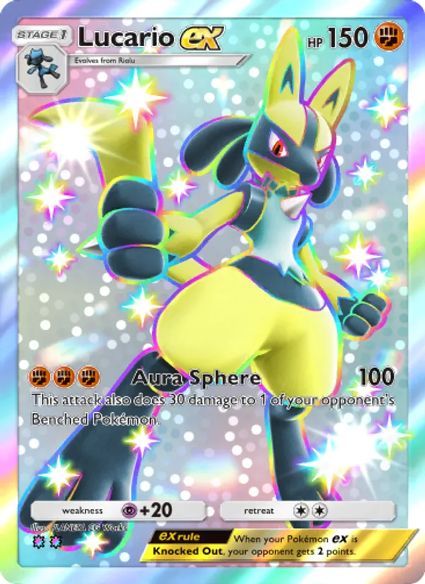 Lucario ex - Shining Revelry Pokemon Card