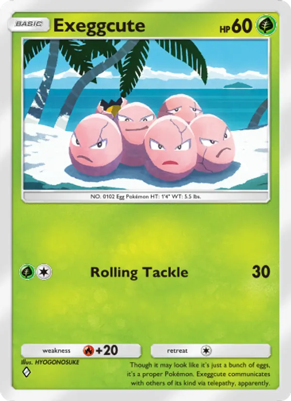 Exeggcute - Celestial Guardians Pokemon Card