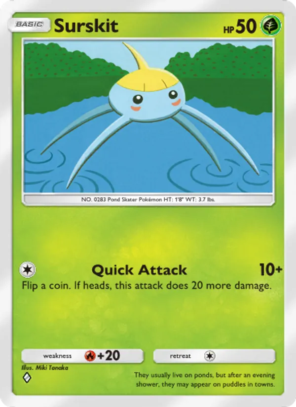 Surskit - Celestial Guardians Pokemon Card
