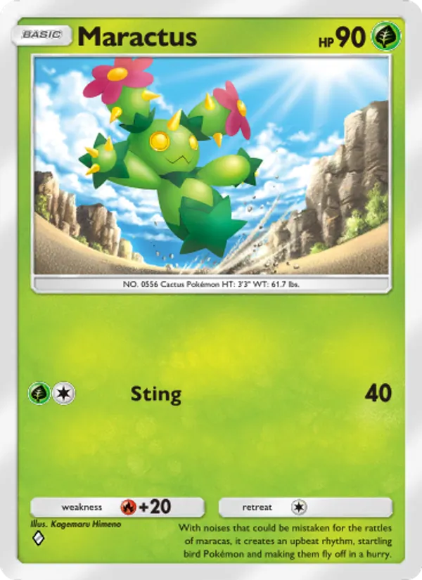 Maractus - Celestial Guardians Pokemon Card