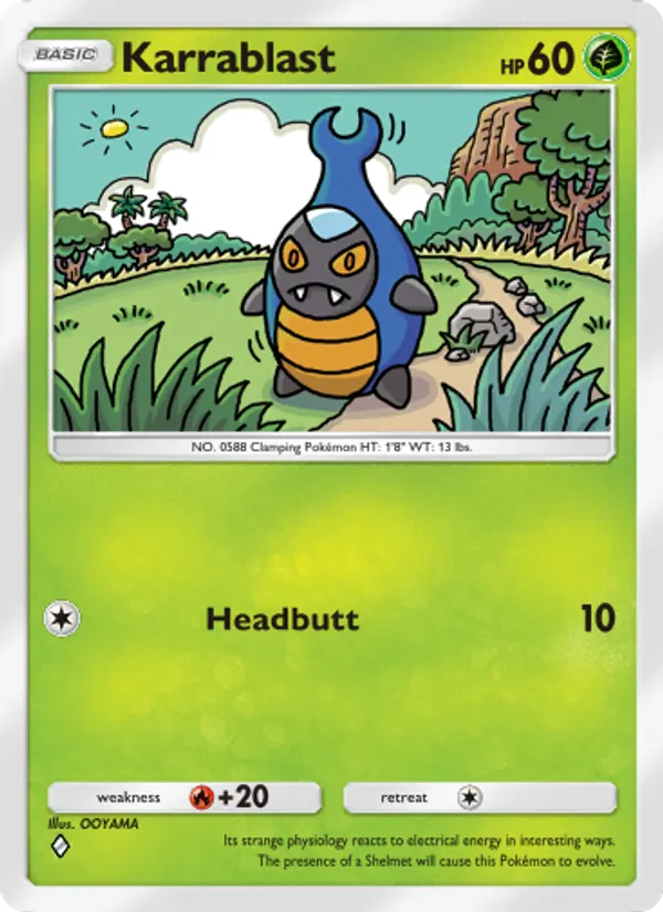 Karrablast - Celestial Guardians Pokemon Card