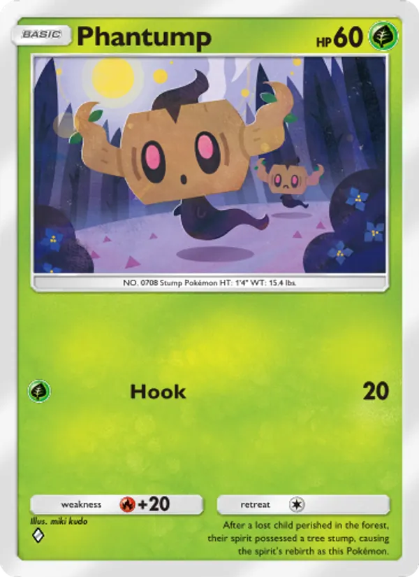 Phantump - Celestial Guardians Pokemon Card