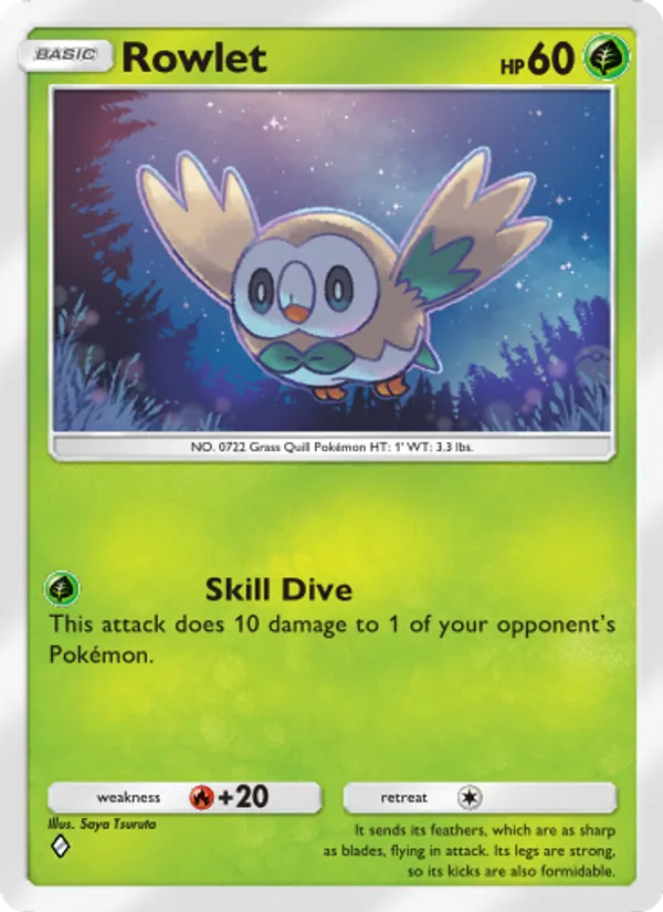 Rowlet - Celestial Guardians Pokemon Card