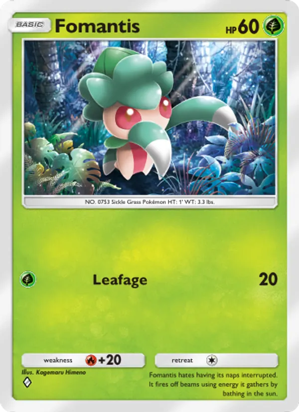 Fomantis - Celestial Guardians Pokemon Card