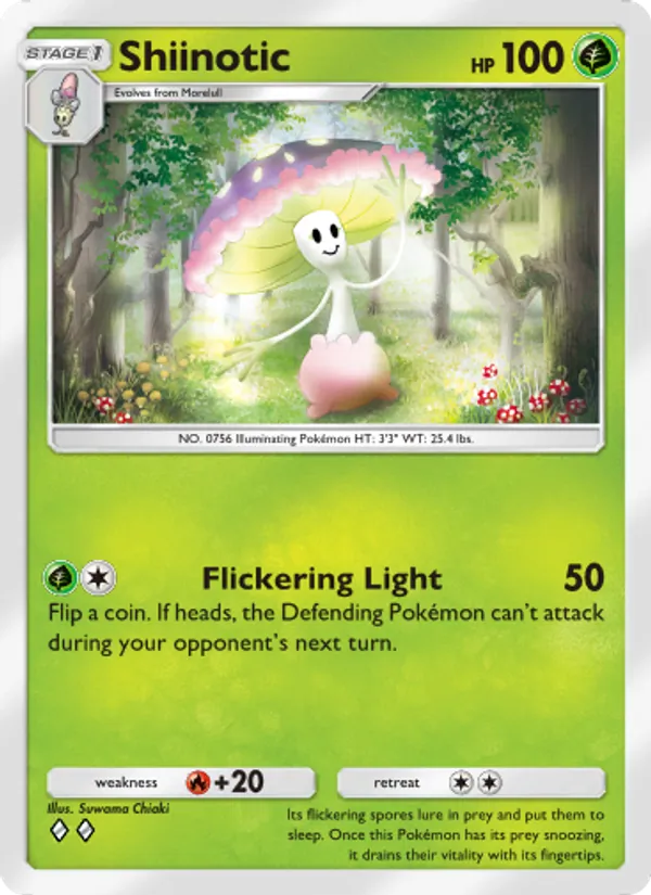 Shiinotic - Celestial Guardians Pokemon Card