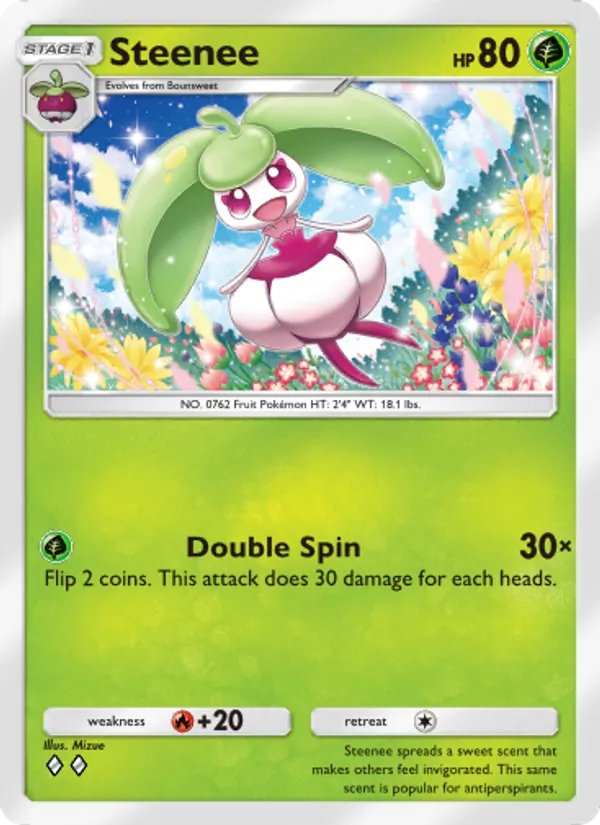 Steenee - Celestial Guardians Pokemon Card