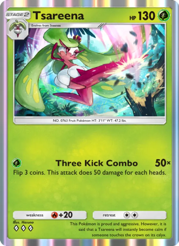 Tsareena - Celestial Guardians Pokemon Card
