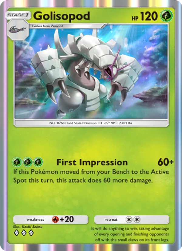 Golisopod - Celestial Guardians Pokemon Card