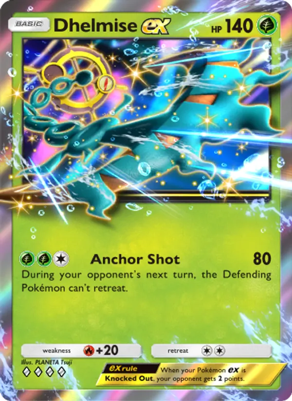 Dhelmise ex - Celestial Guardians Pokemon Card