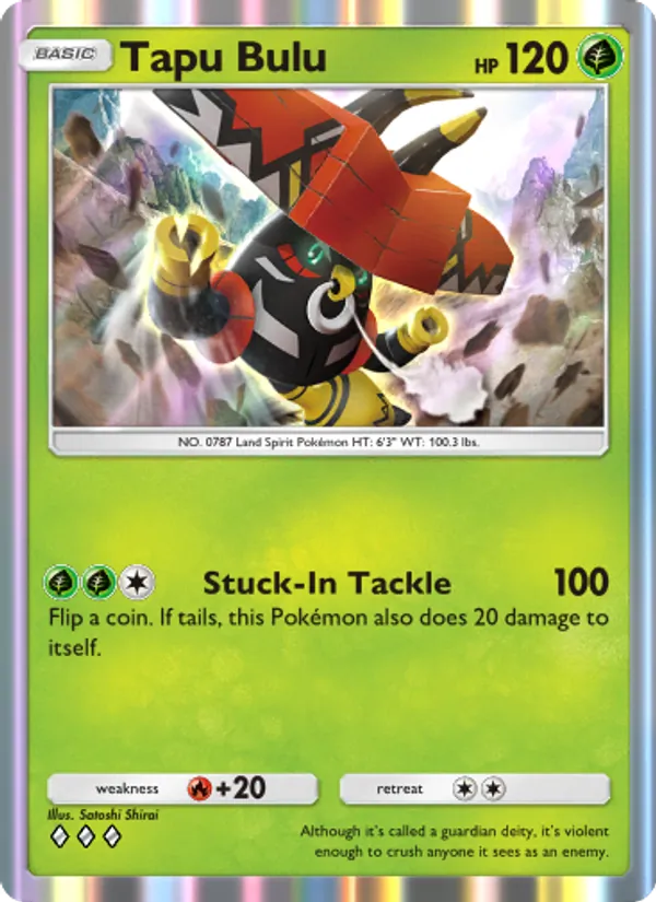Tapu Bulu - Celestial Guardians Pokemon Card