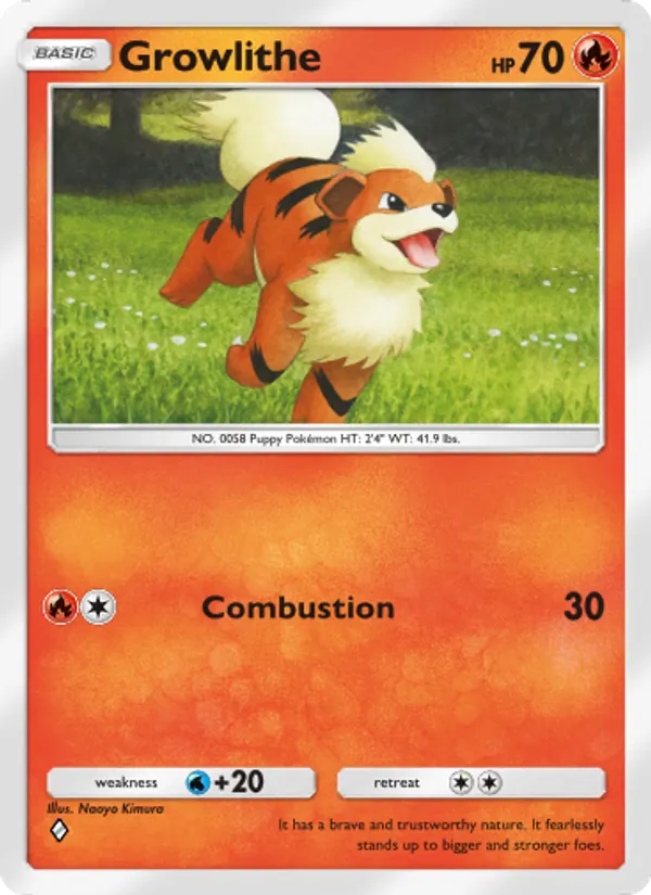 Growlithe - Celestial Guardians Pokemon Card