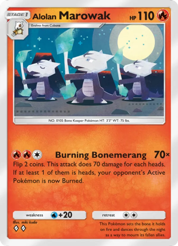 Alolan Marowak - Celestial Guardians Pokemon Card