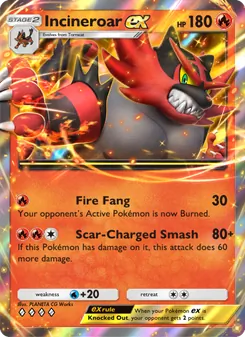 Incineroar ex - Celestial Guardians