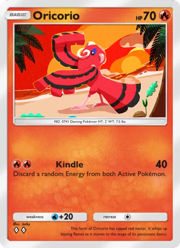 Oricorio - Celestial Guardians Pokemon Card