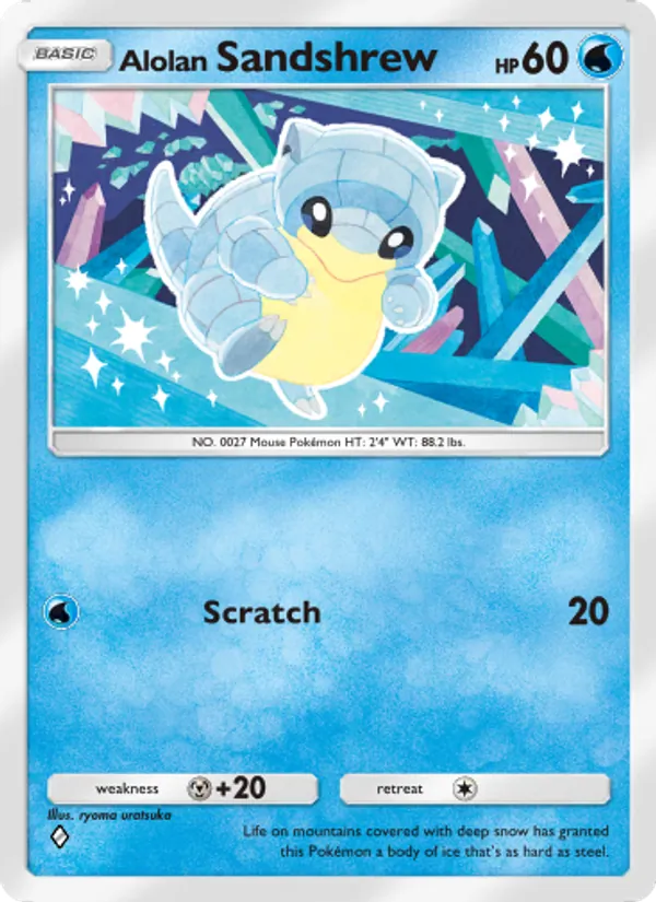 Alolan Sandshrew - Celestial Guardians Pokemon Card