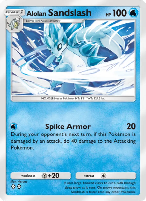 Alolan Sandslash - Celestial Guardians Pokemon Card