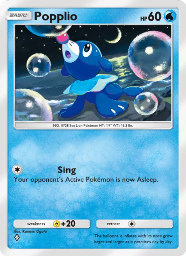 Popplio - Celestial Guardians Pokemon Card