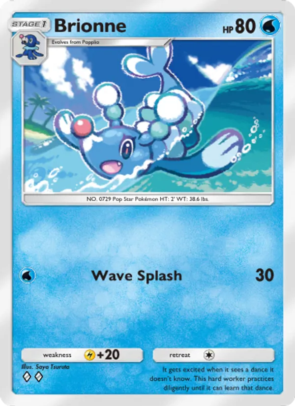Brionne - Celestial Guardians Pokemon Card
