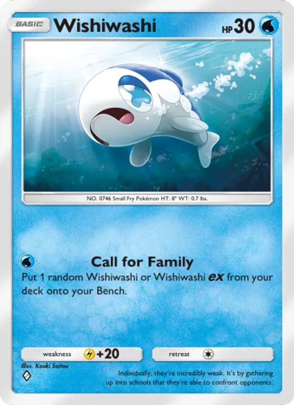 Wishiwashi - Celestial Guardians Pokemon Card