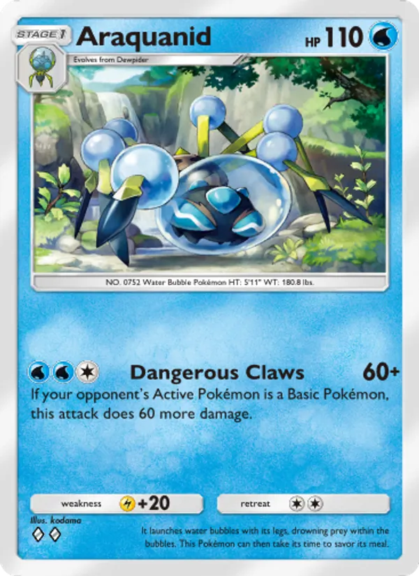 Araquanid - Celestial Guardians Pokemon Card