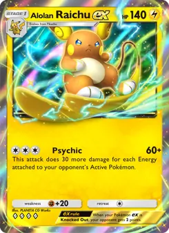 Alolan Raichu ex - Celestial Guardians