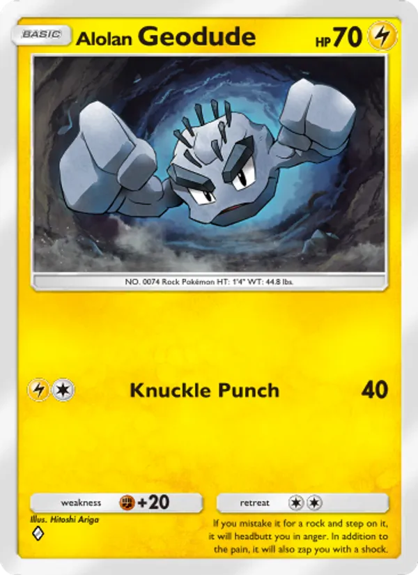 Alolan Geodude - Celestial Guardians Pokemon Card