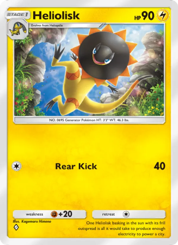Heliolisk - Celestial Guardians Pokemon Card