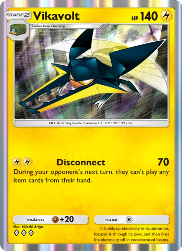 Vikavolt - Celestial Guardians Pokemon Card
