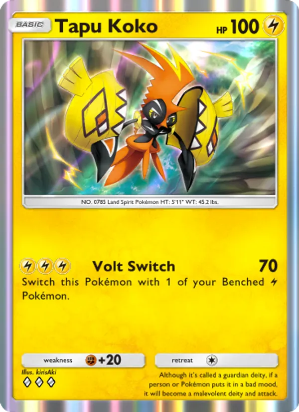 Tapu Koko - Celestial Guardians Pokemon Card