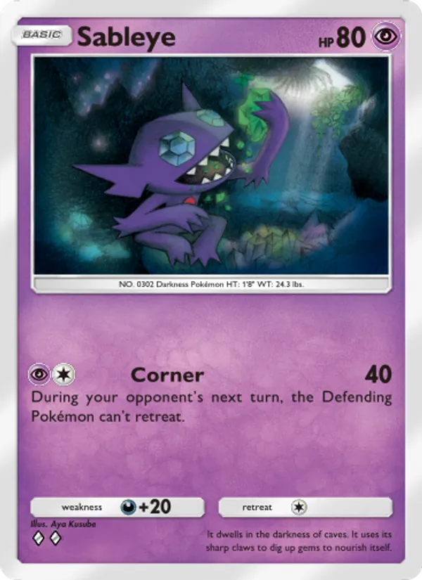 Sableye - Celestial Guardians Pokemon Card