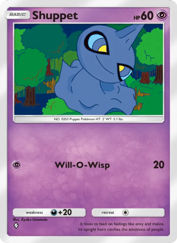 Shuppet - Celestial Guardians Pokemon Card