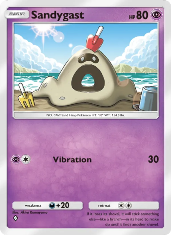 Sandygast - Celestial Guardians Pokemon Card