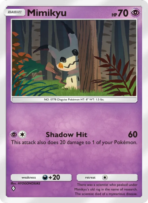 Mimikyu - Celestial Guardians Pokemon Card
