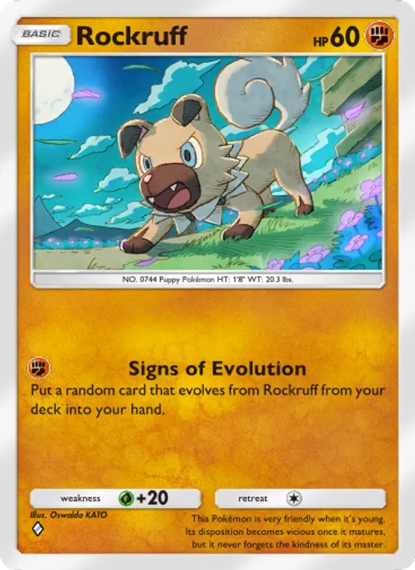 Rockruff - Celestial Guardians Pokemon Card
