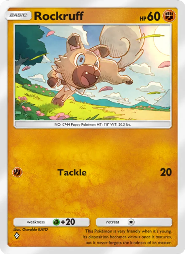 Rockruff - Celestial Guardians Pokemon Card
