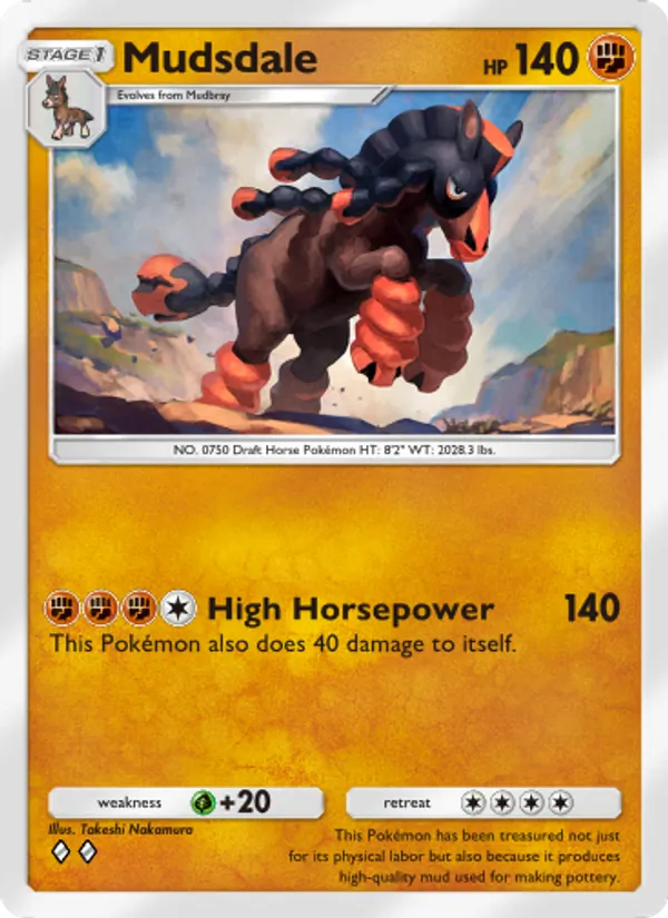 Mudsdale - Celestial Guardians Pokemon Card