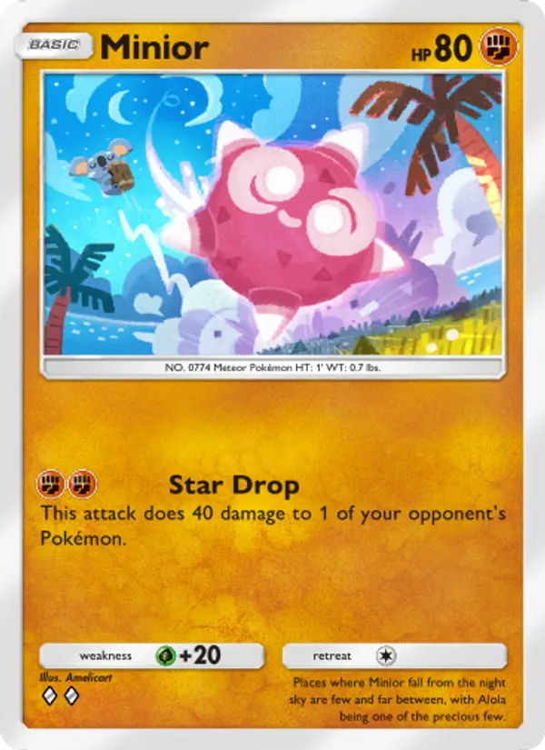 Minior - Celestial Guardians Pokemon Card