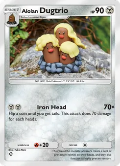 Alolan Dugtrio - Celestial Guardians